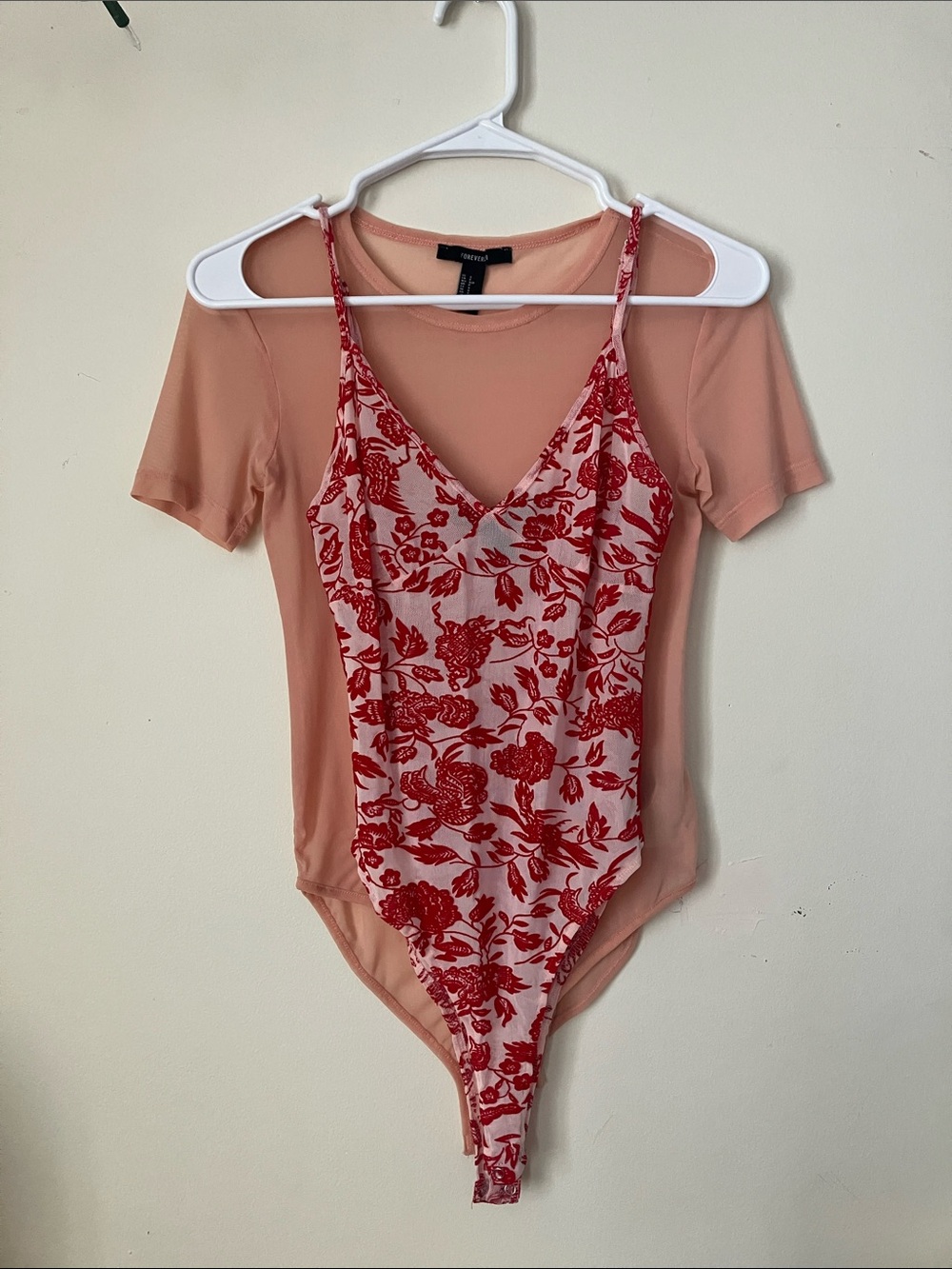 Bundle of 2 - Forever 21 Sheer Bodysuits